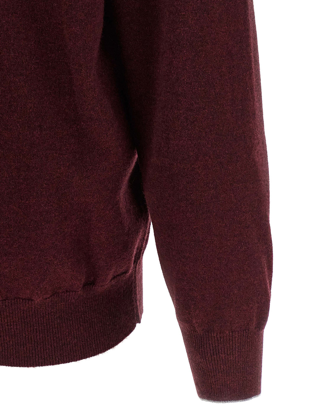 Kaschmir-Strickjacke in Bordeaux