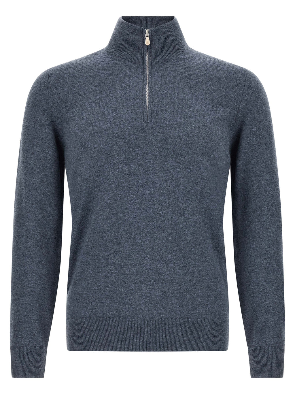 Blauer Kaschmir-Cardigan