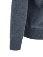 Blauer Kaschmir-Cardigan