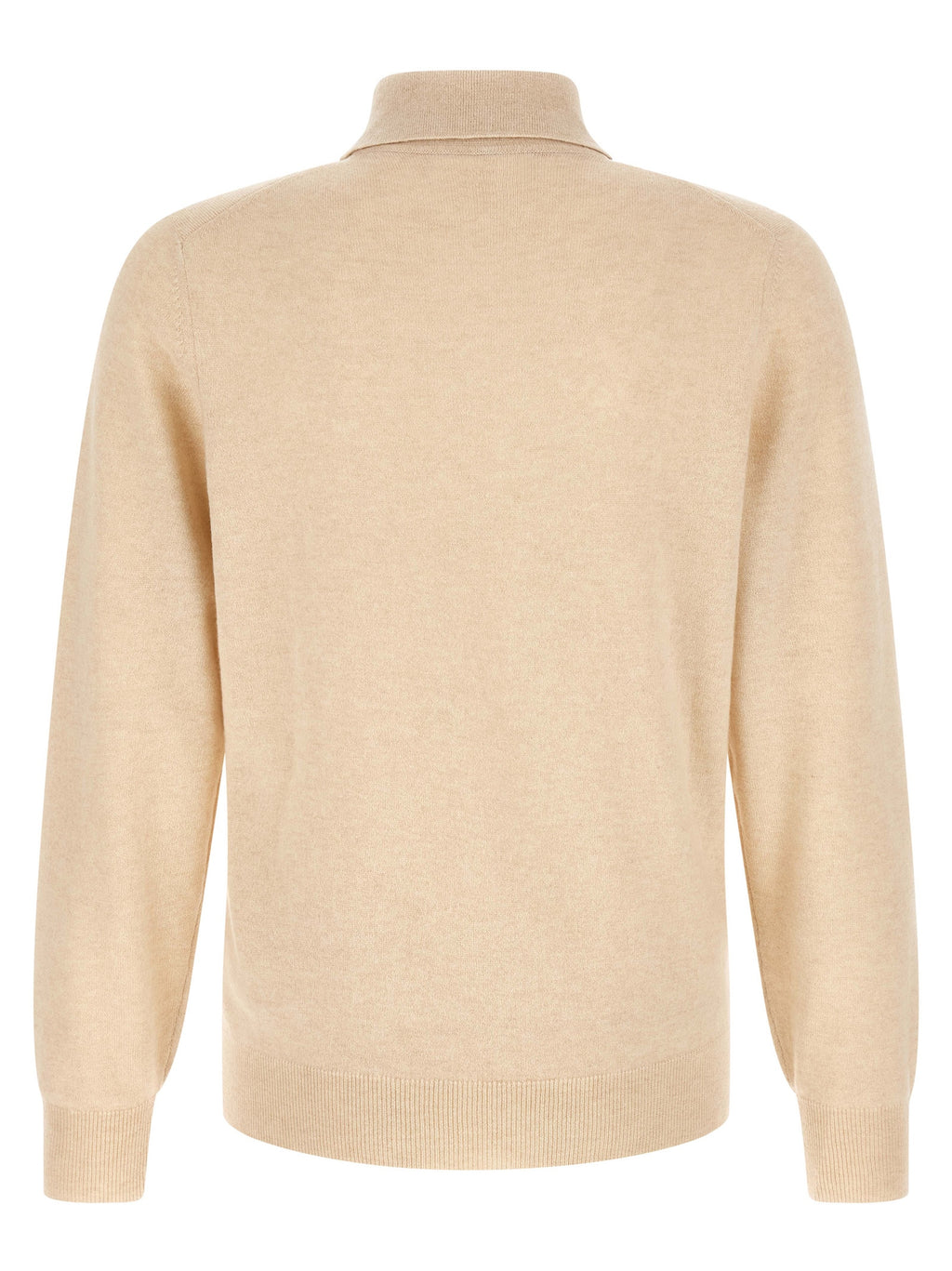 Beige Kaschmir-Poloshirt