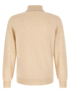 Beige Kaschmir-Poloshirt