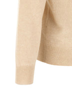 Beige Kaschmir-Poloshirt