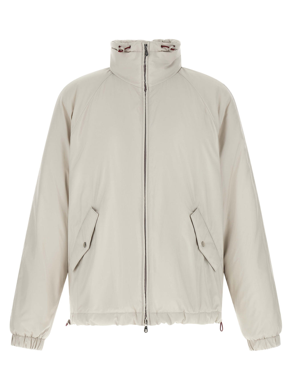 Weiße Shell-Jacke aus Polyester