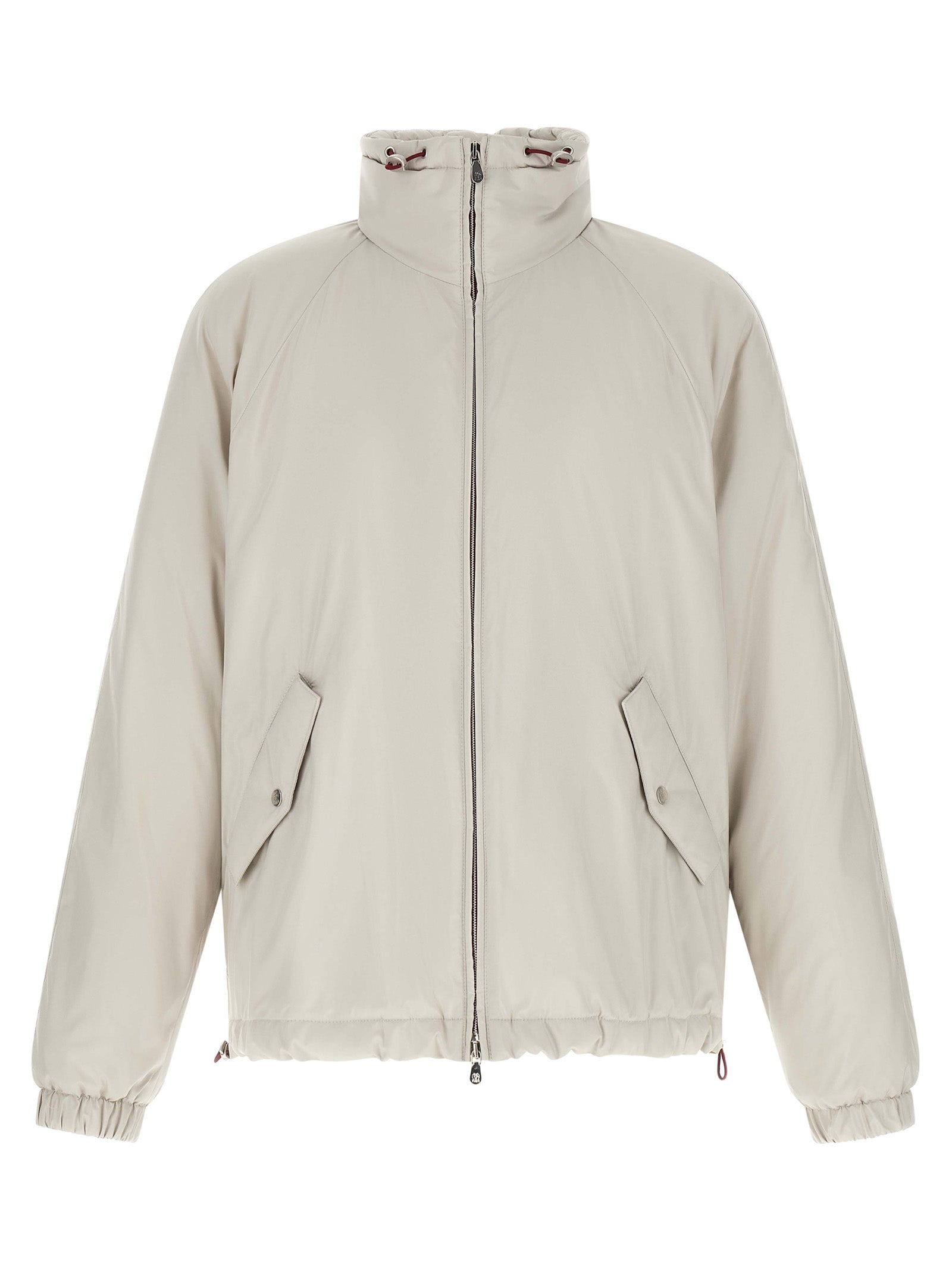 Weiße Shell-Jacke aus Polyester