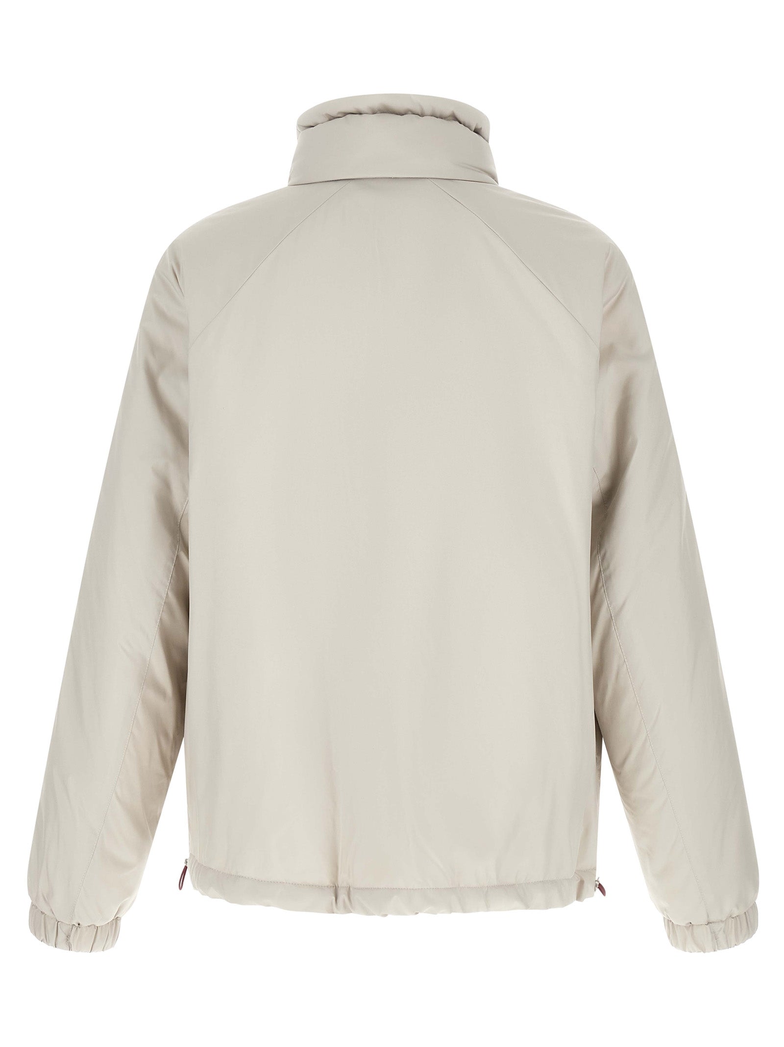 Weiße Shell-Jacke aus Polyester