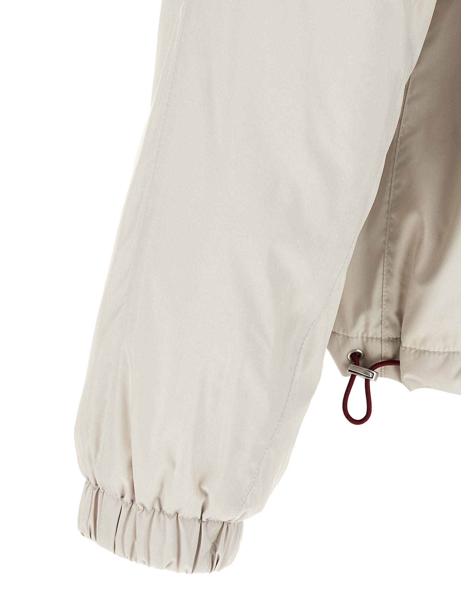Weiße Shell-Jacke aus Polyester