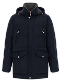 Blauer Wollparka