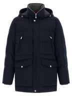 Blauer Wollparka