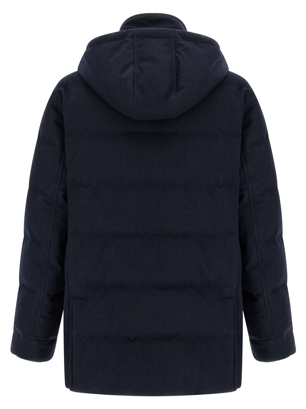 Blauer Wollparka