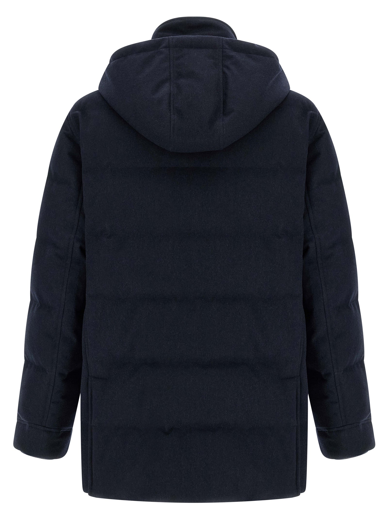 Blauer Wollparka