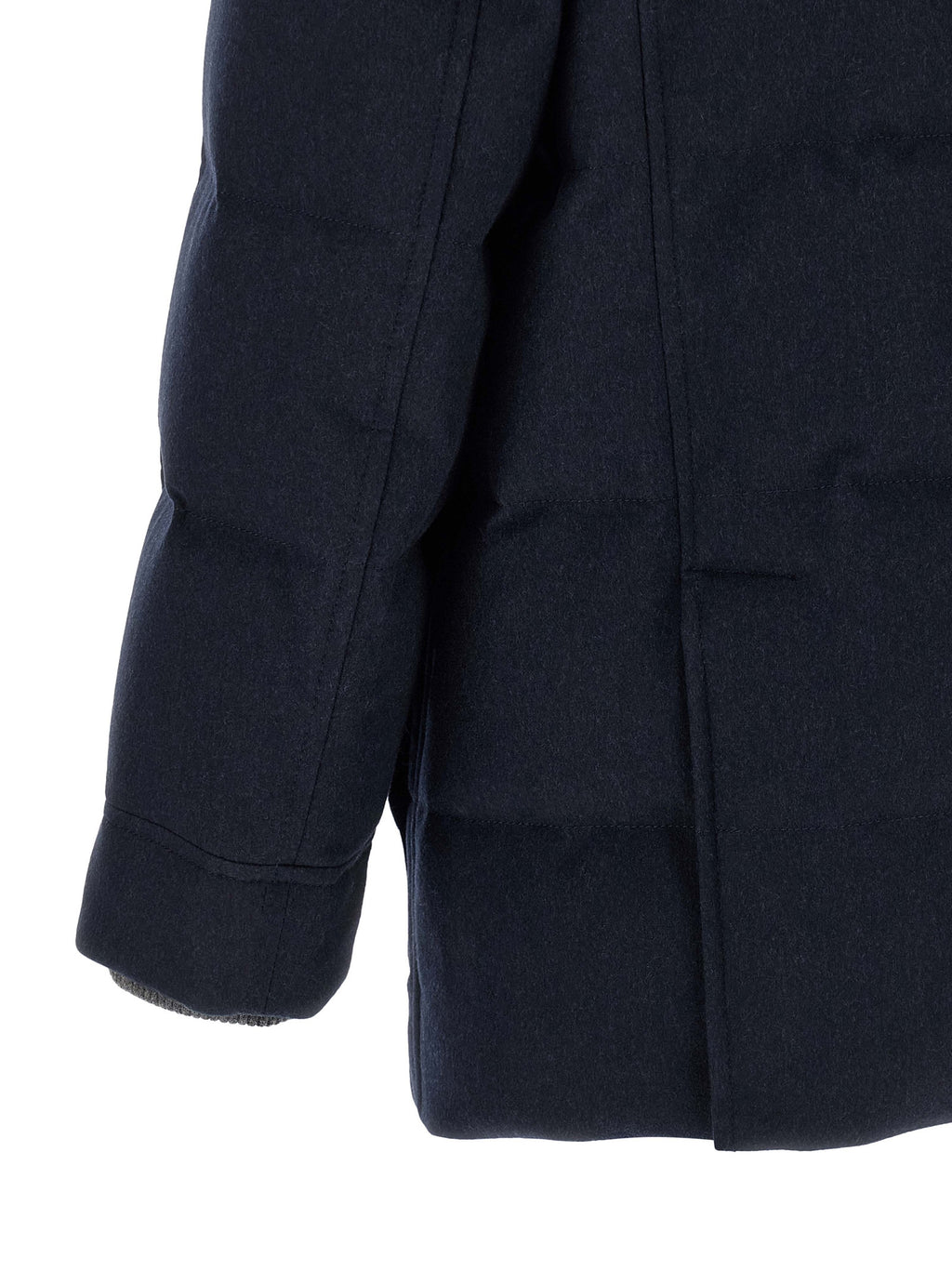 Blauer Wollparka