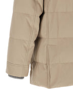 Beige Polyamid-Parka