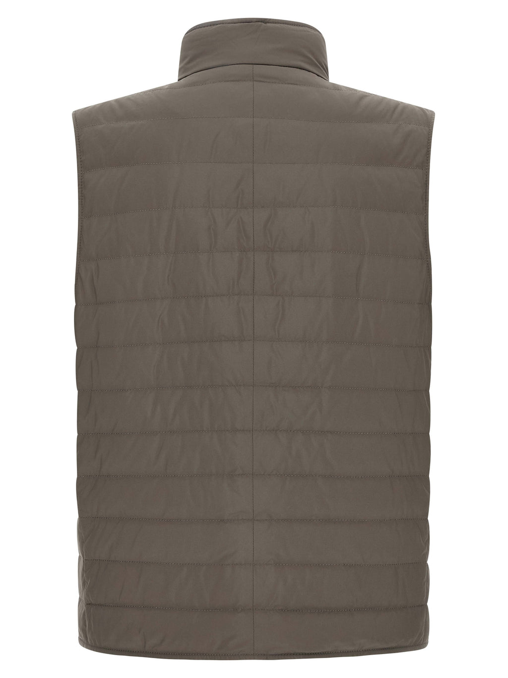 Ärmellose Zweifarbige Polyesterjacke