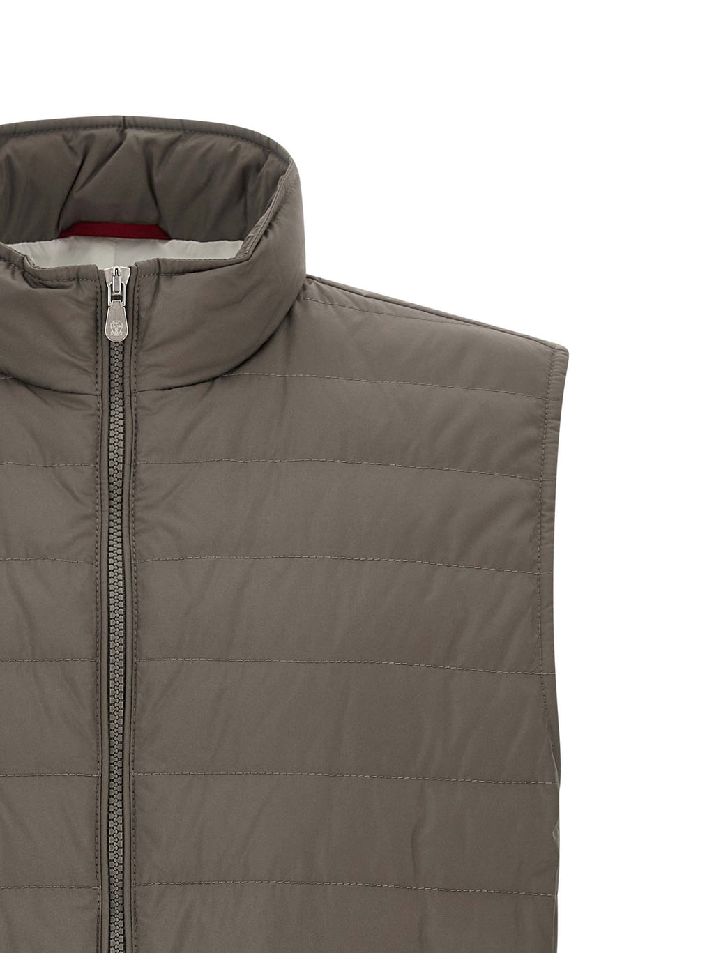 Ärmellose Zweifarbige Polyesterjacke