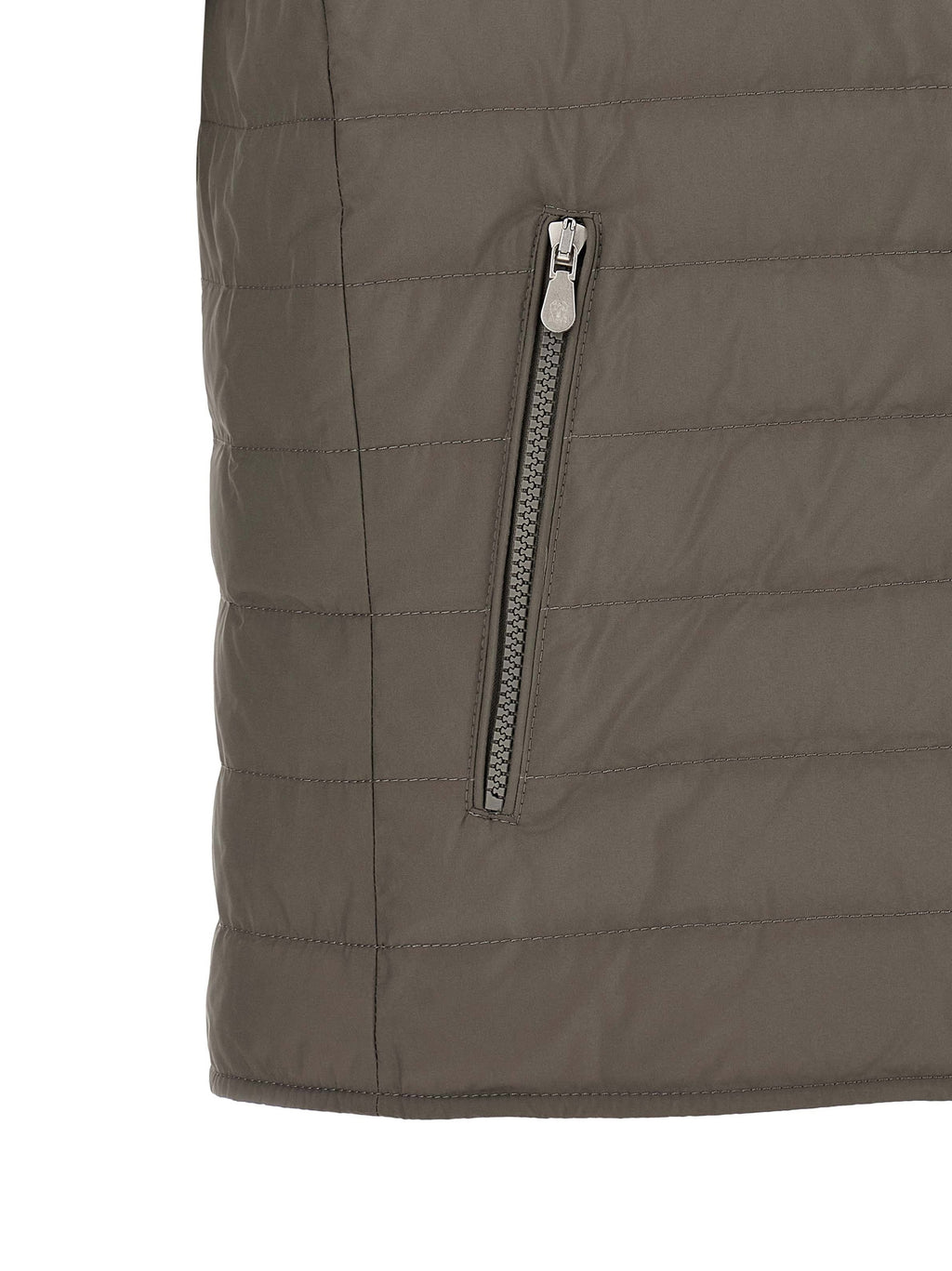 Ärmellose Zweifarbige Polyesterjacke