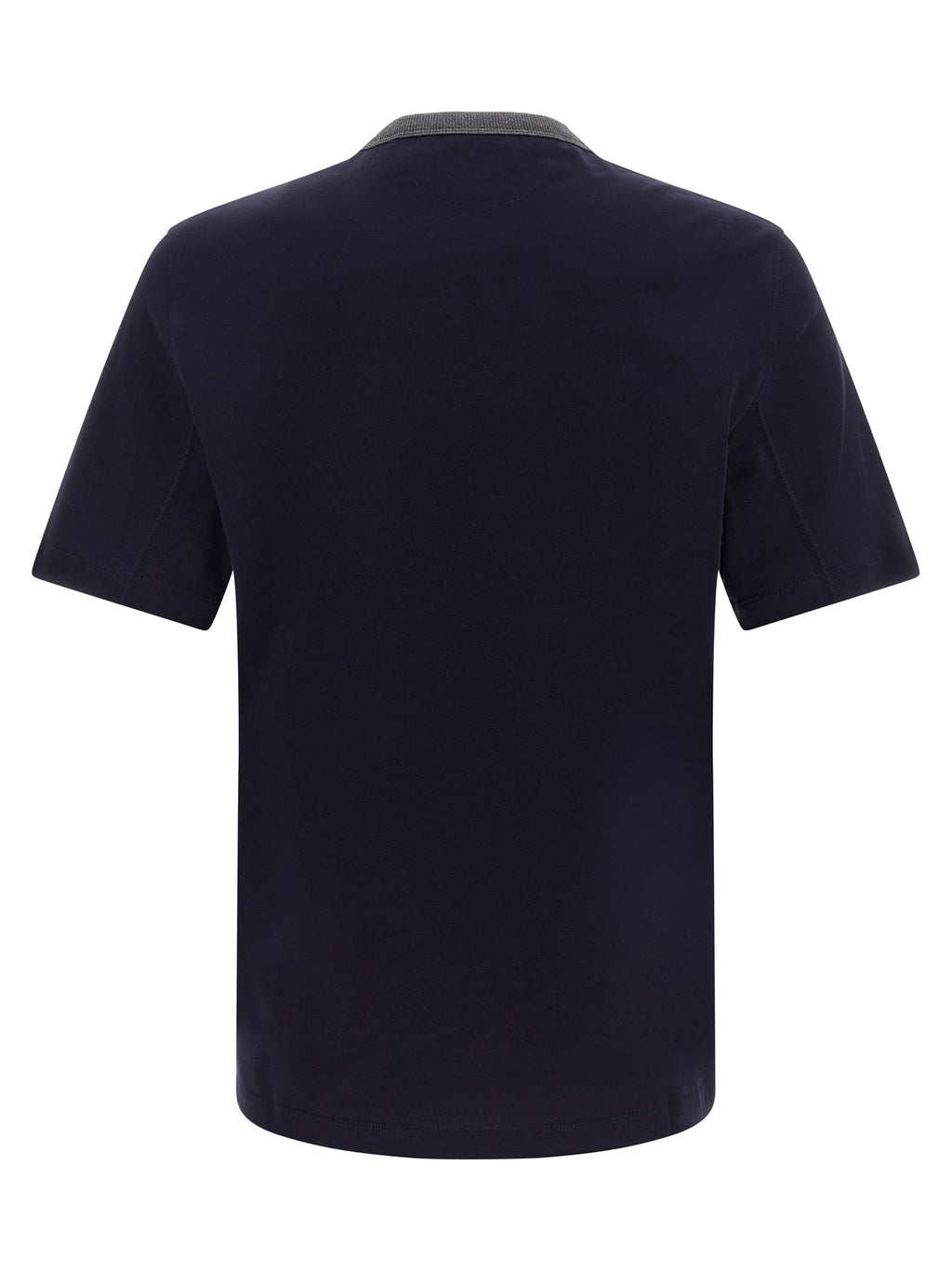 Blaues Baumwoll-T-Shirt