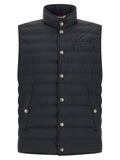 Ärmellose blaue Jacke aus Polyester