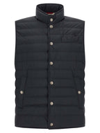 Ärmellose blaue Jacke aus Polyester