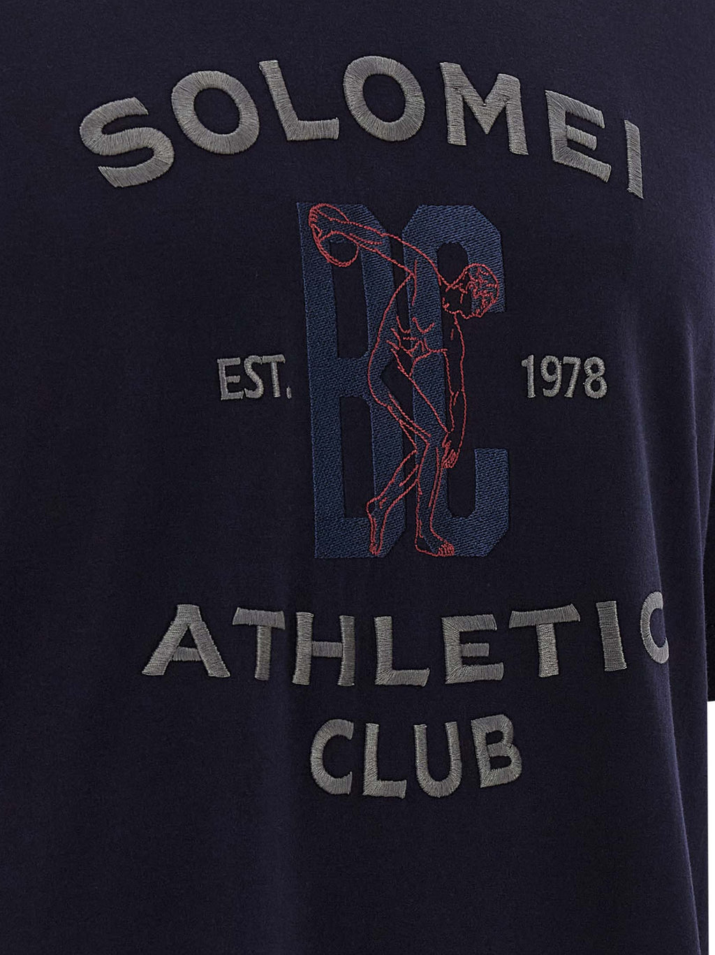 Blaues Baumwoll-T-Shirt