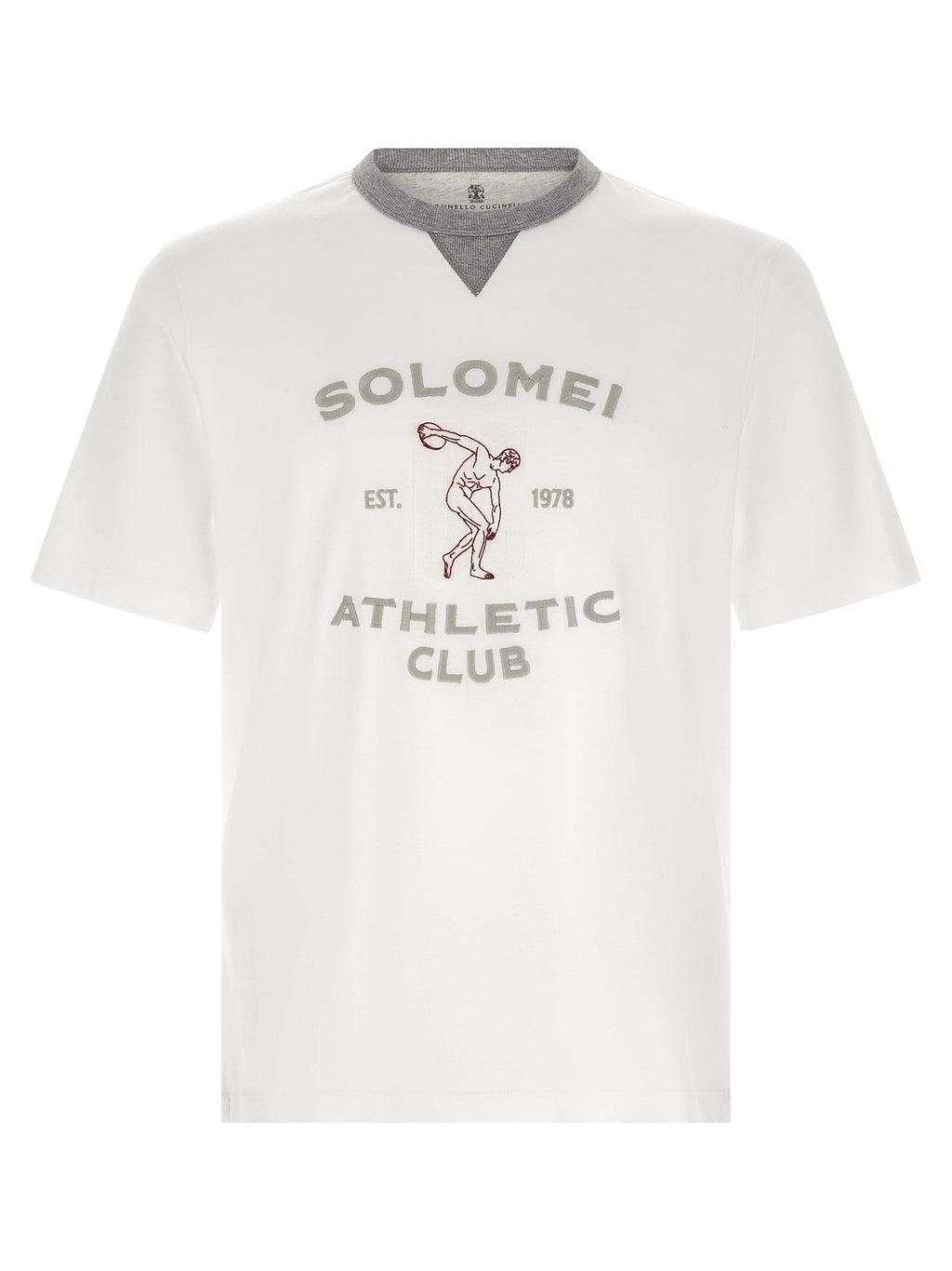 Weißes Baumwoll-T-Shirt