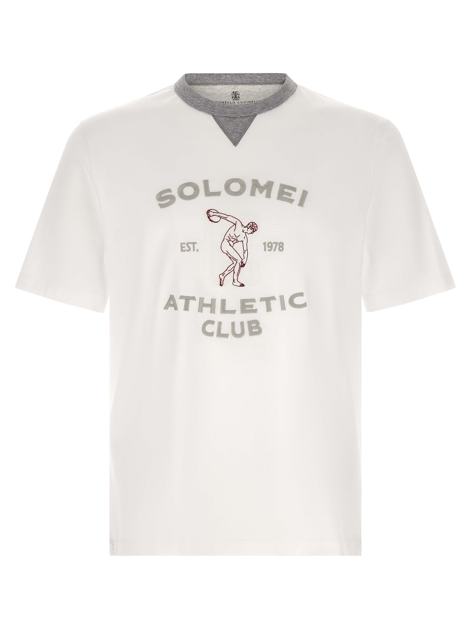 Weißes Baumwoll-T-Shirt