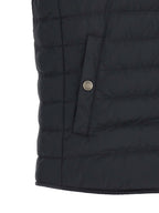 Ärmellose blaue Jacke aus Polyester