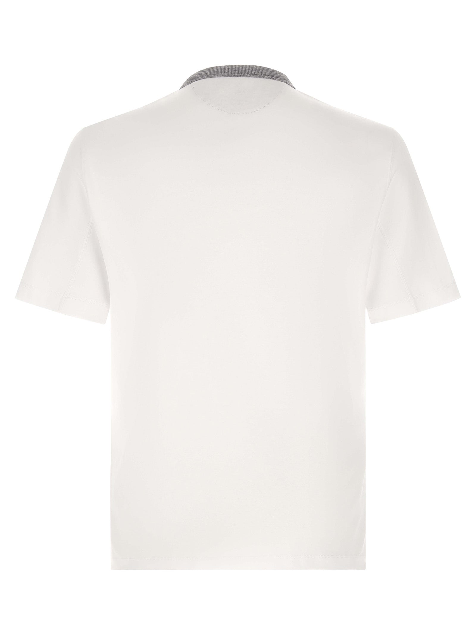 Weißes Baumwoll-T-Shirt