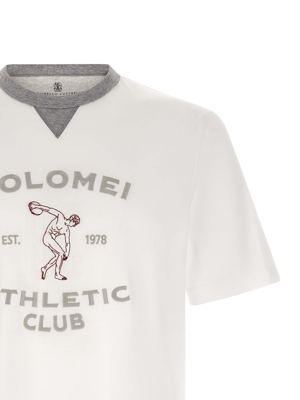 Weißes Baumwoll-T-Shirt