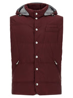 Ärmellose Jacke in Bordeaux aus Polyester