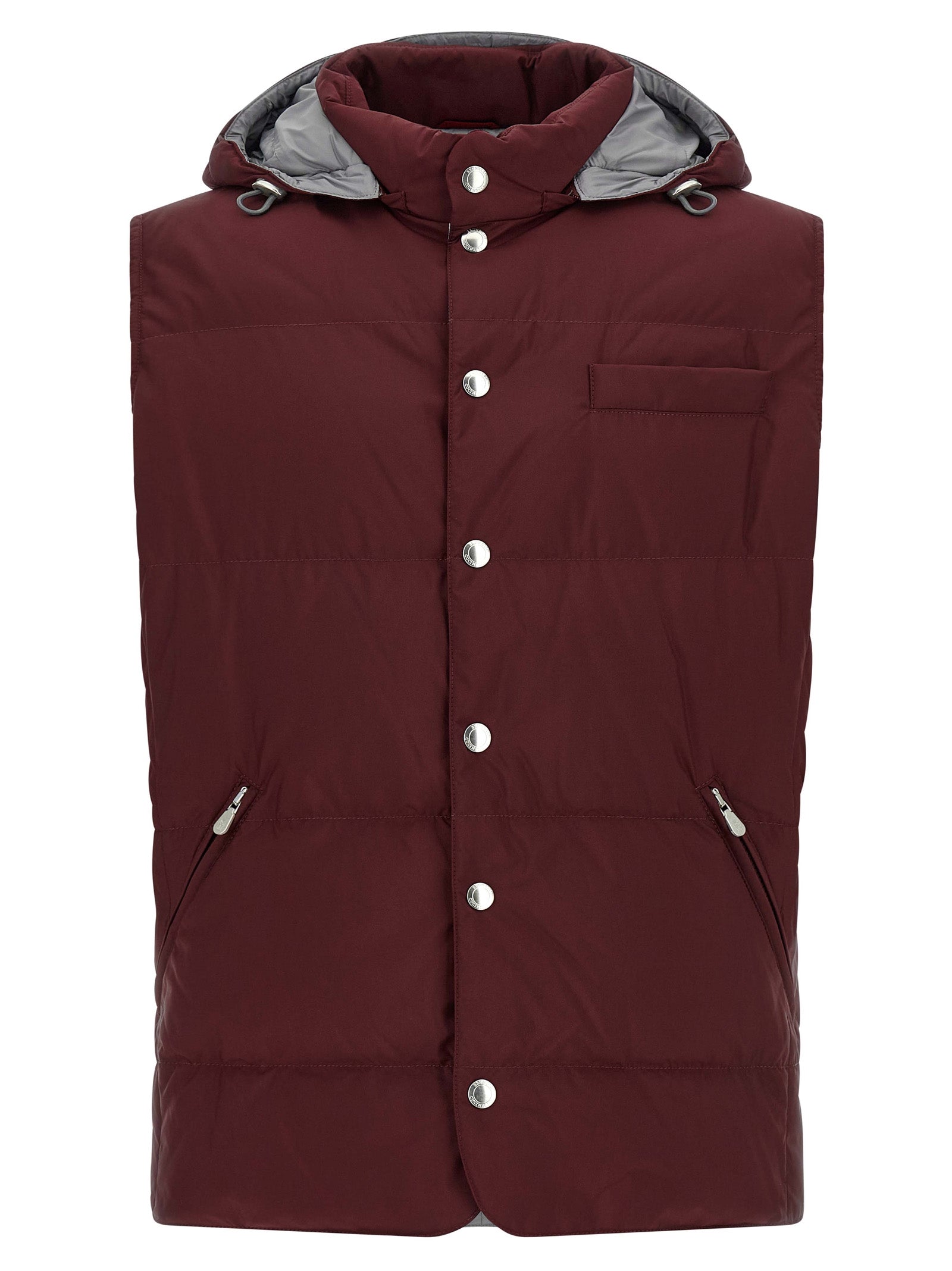 Ärmellose Jacke in Bordeaux aus Polyester