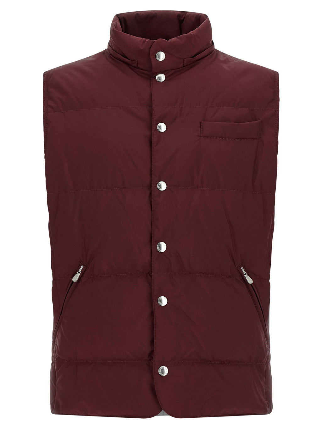 Ärmellose Jacke in Bordeaux aus Polyester