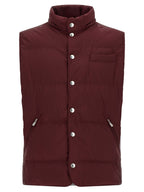 Ärmellose Jacke in Bordeaux aus Polyester