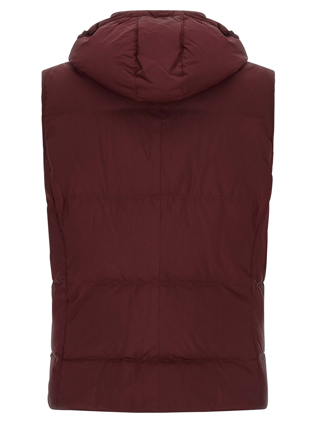 Ärmellose Jacke in Bordeaux aus Polyester