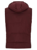 Ärmellose Jacke in Bordeaux aus Polyester
