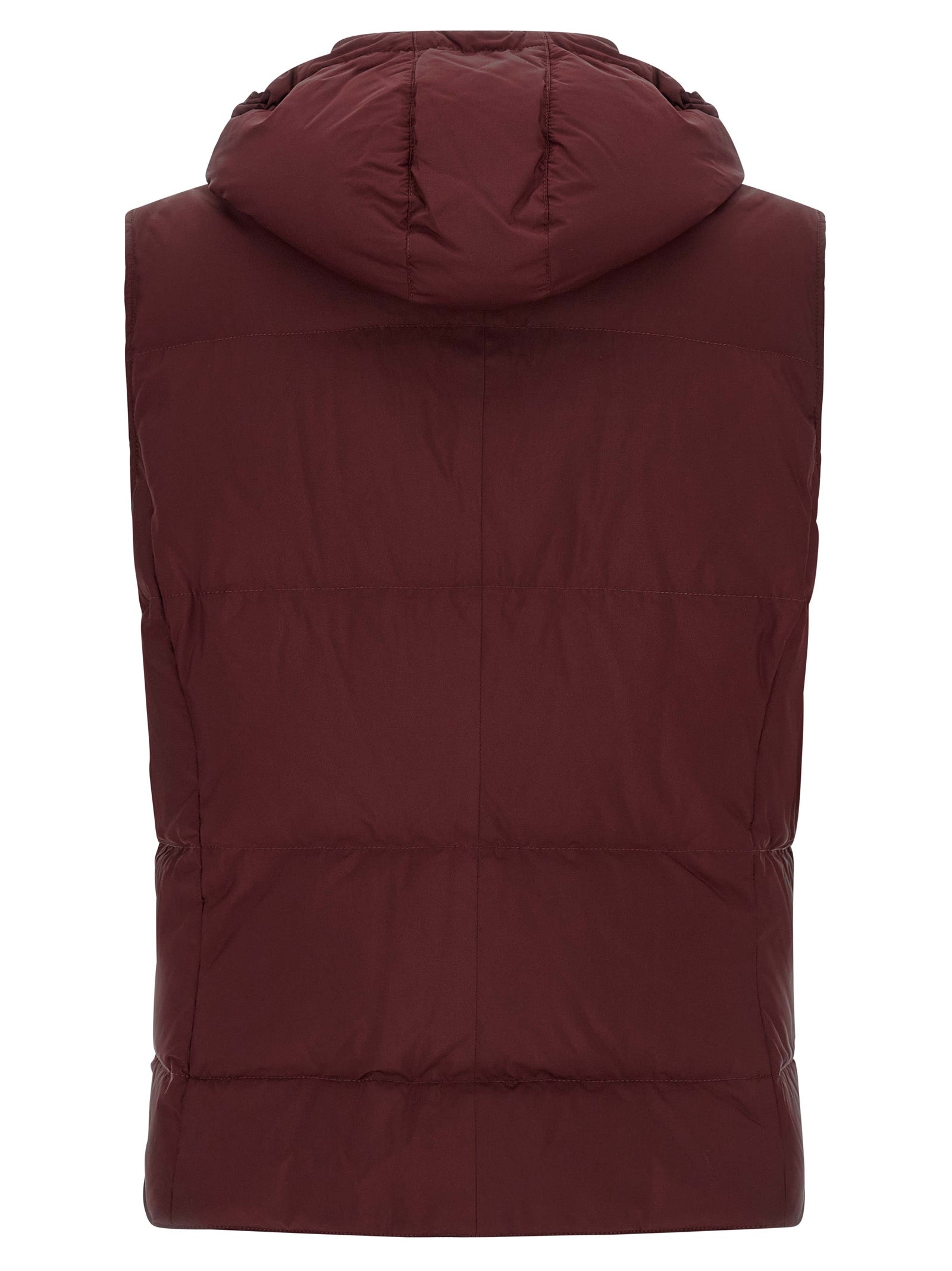 Ärmellose Jacke in Bordeaux aus Polyester