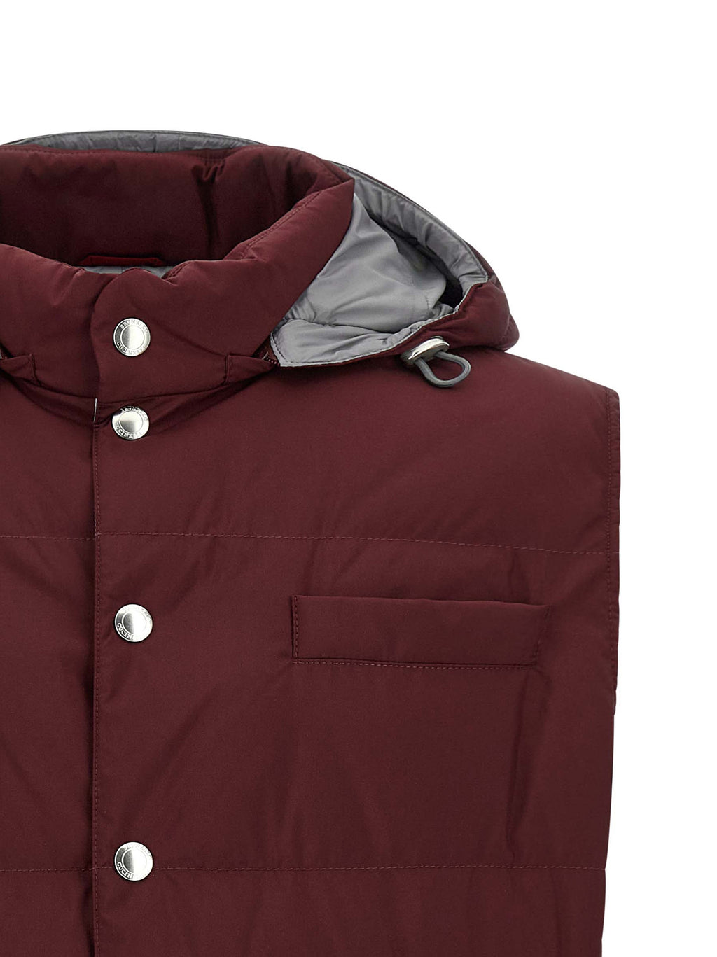Ärmellose Jacke in Bordeaux aus Polyester