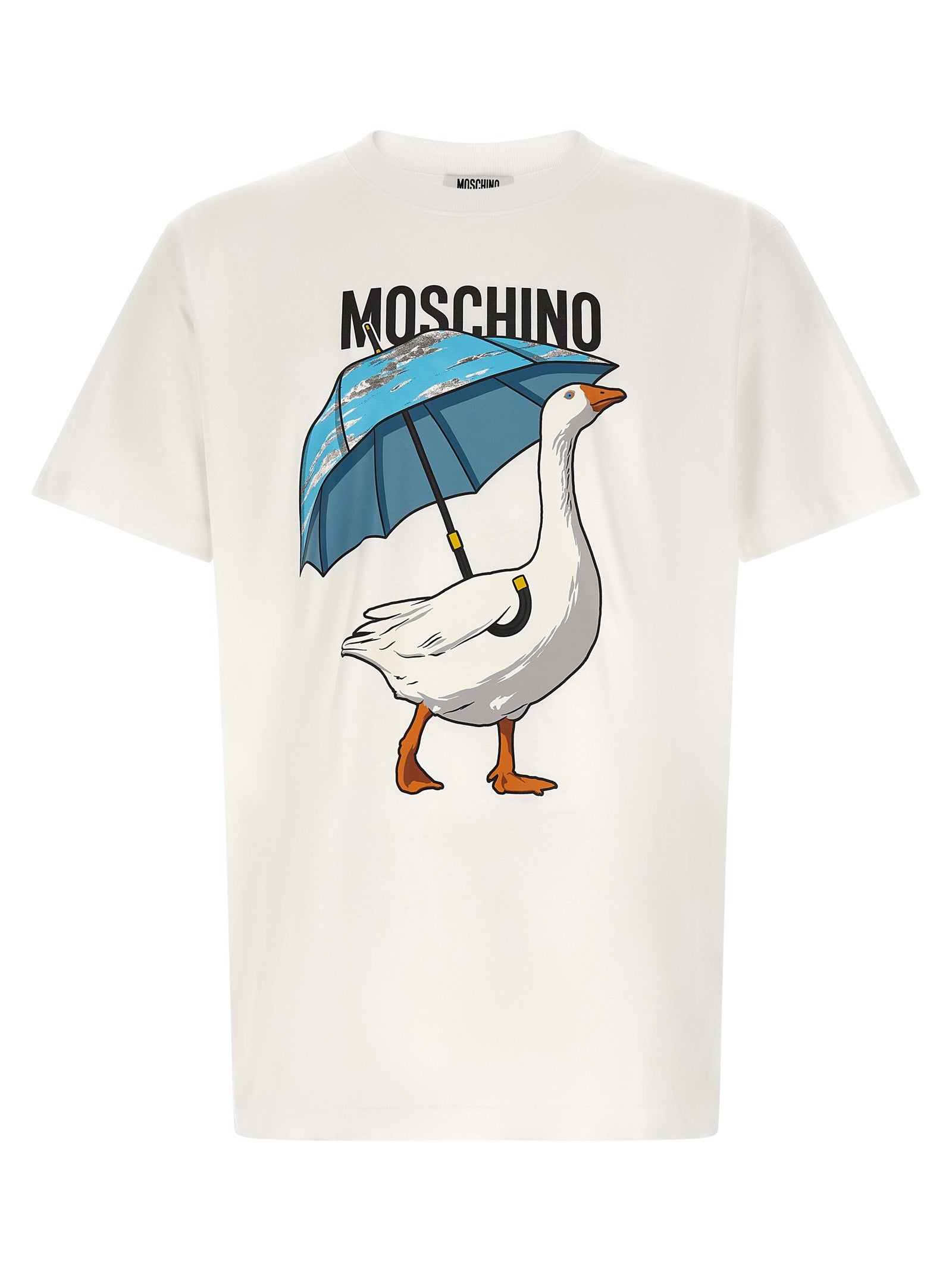 Weißes Baumwoll-T-Shirt