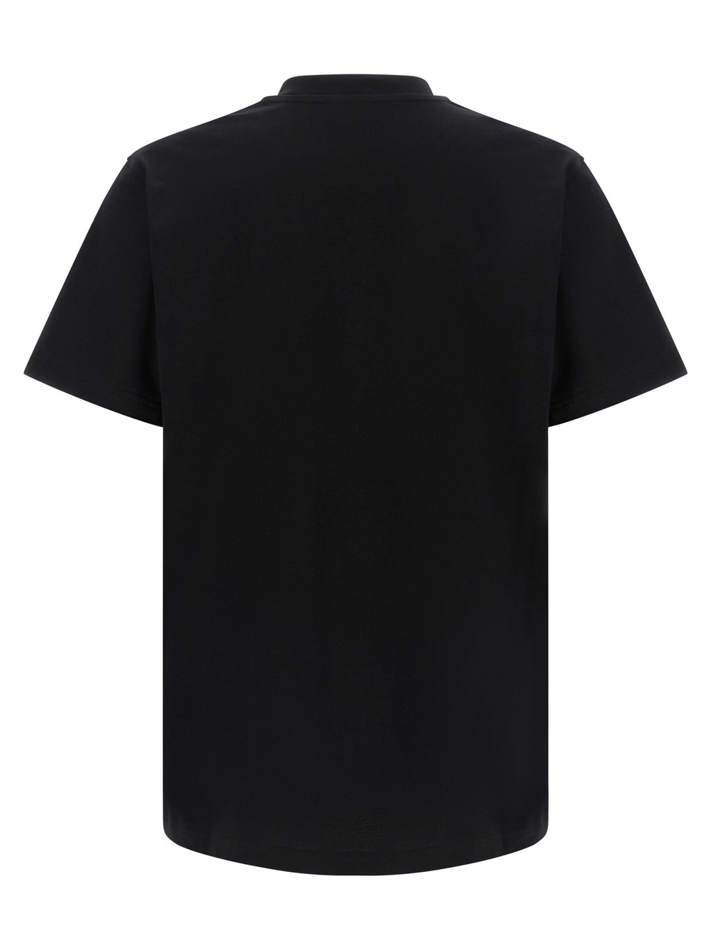 Schwarzes Baumwoll-T-Shirt