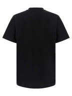 Schwarzes Baumwoll-T-Shirt