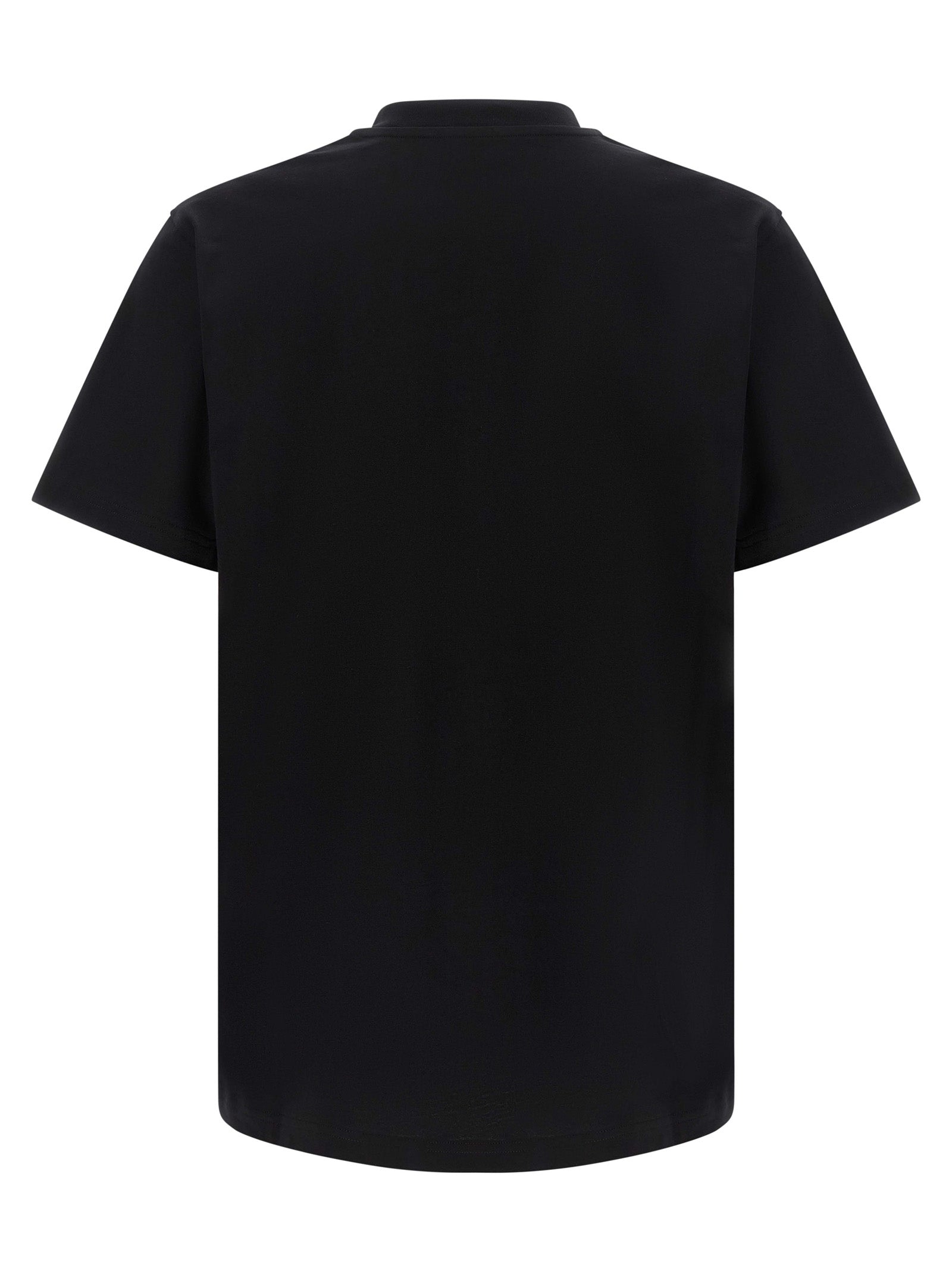 Schwarzes Baumwoll-T-Shirt