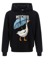 Schwarzer Baumwoll-Sweatshirt