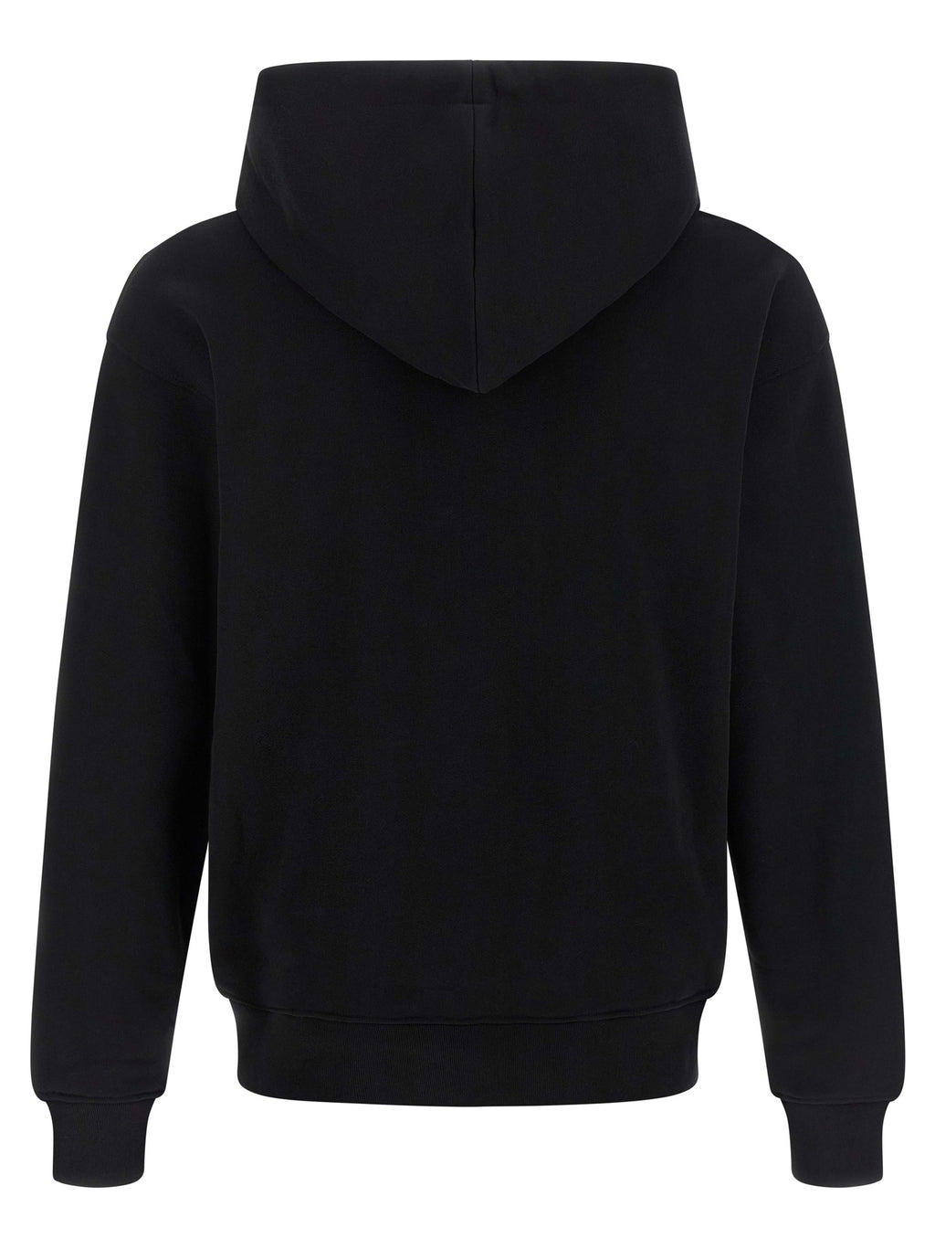 Schwarzer Baumwoll-Sweatshirt