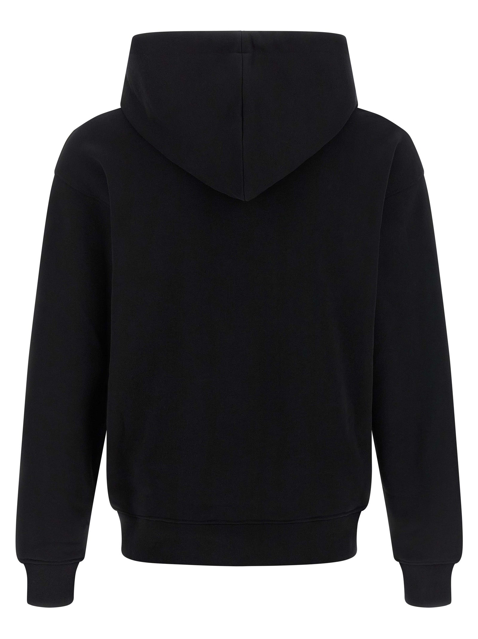 Schwarzer Baumwoll-Sweatshirt