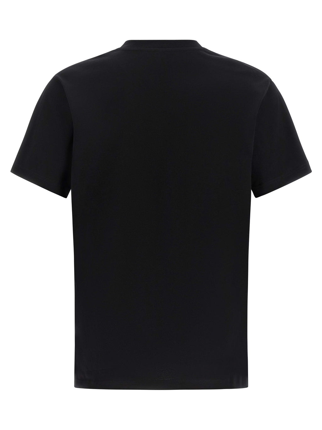 Schwarzes Baumwoll-T-Shirt