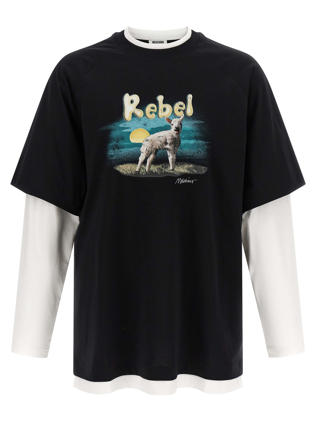 Mehrfarbiges Baumwoll-T-Shirt