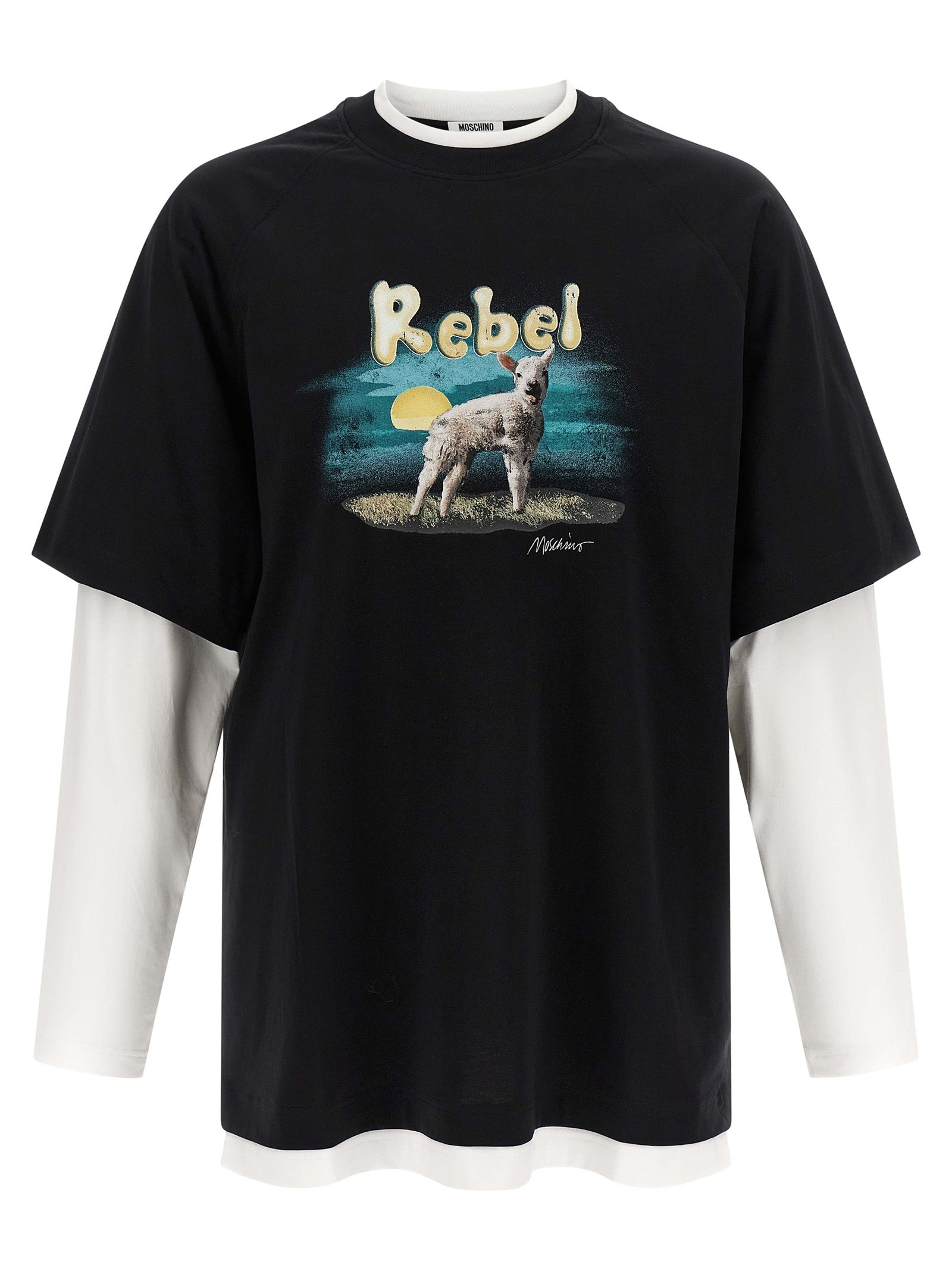 Mehrfarbiges Baumwoll-T-Shirt