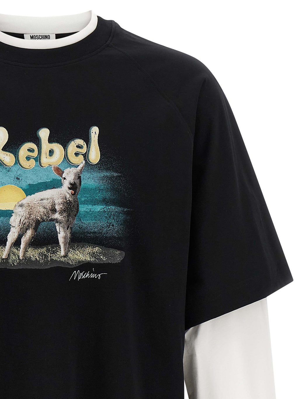 Mehrfarbiges Baumwoll-T-Shirt