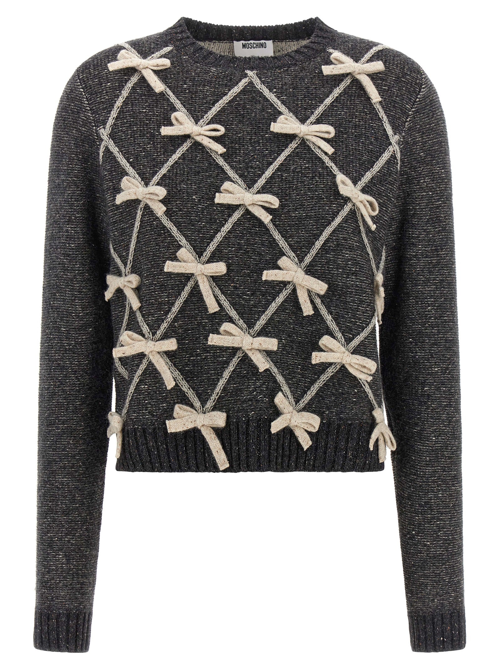 Grauer Wollcardigan