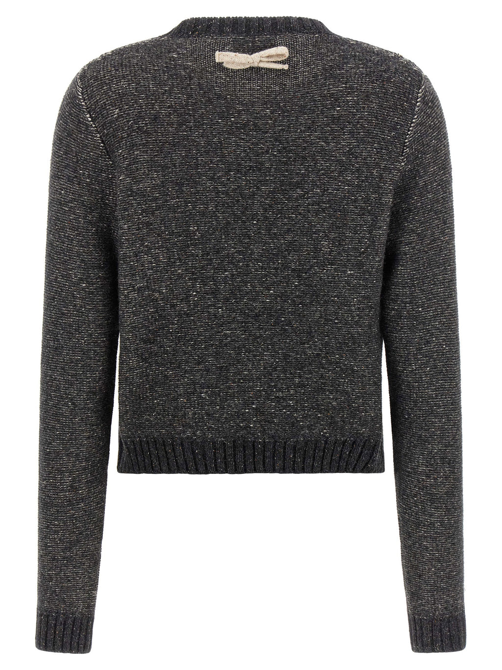 Grauer Wollcardigan
