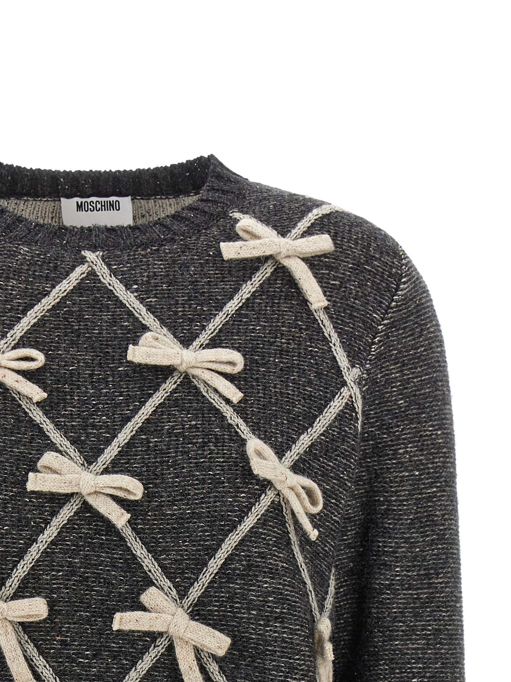 Grauer Wollcardigan
